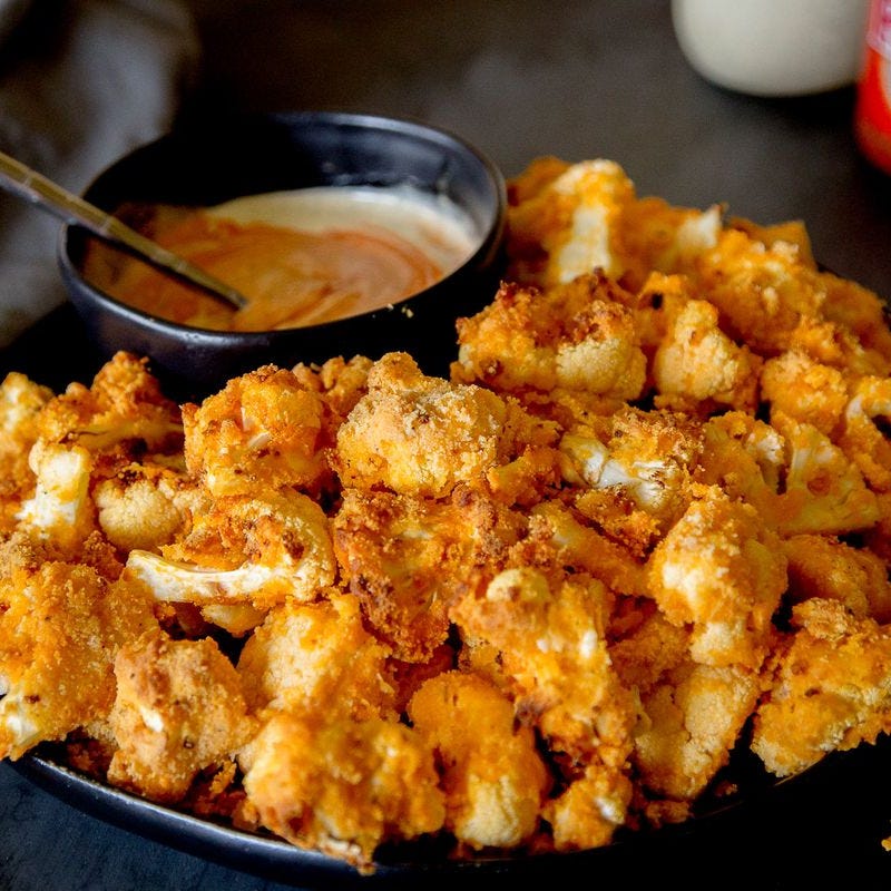 healthy recipes for kids buffalo ranch cauliflower bites