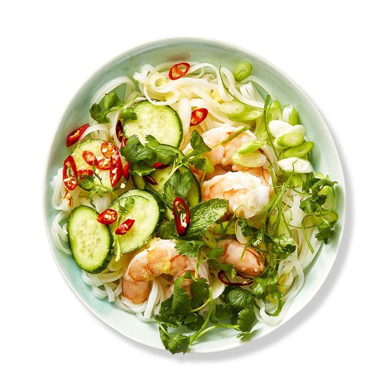 healthy salads rice noodle salad