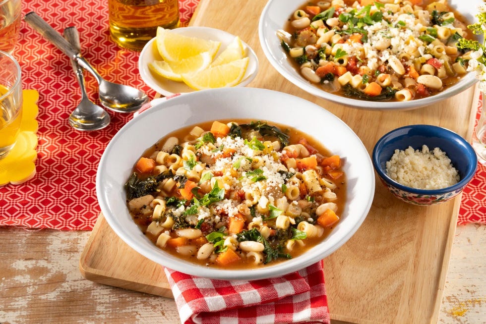 healthy pasta fagioli soup