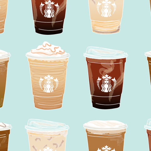 Which coffee chain drink has as much sugar as 2 cups of ice cream