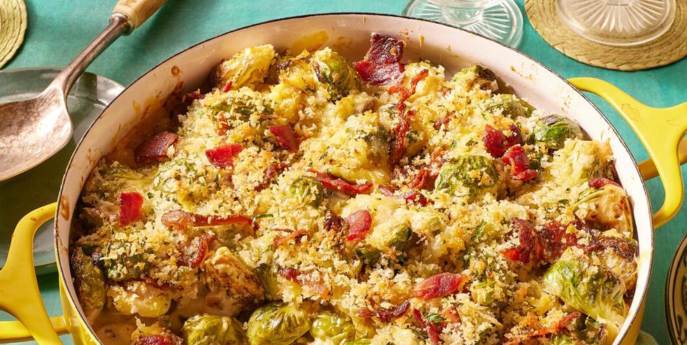 healthy thanksgiving recipes of brussels sprouts casserole