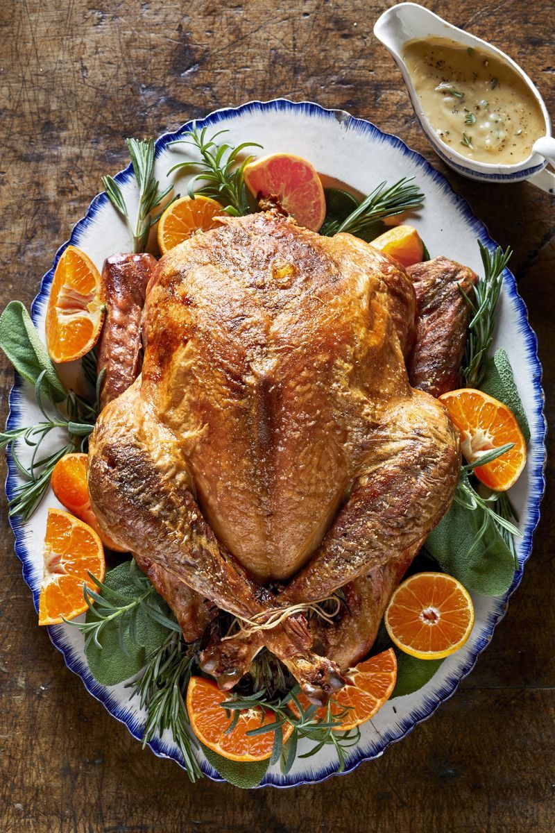 seasoned roasted turkey