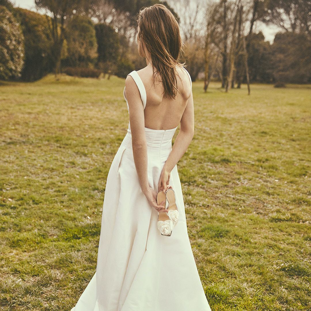 Corset Dress White Sparkle Wedding Dress -  Canada