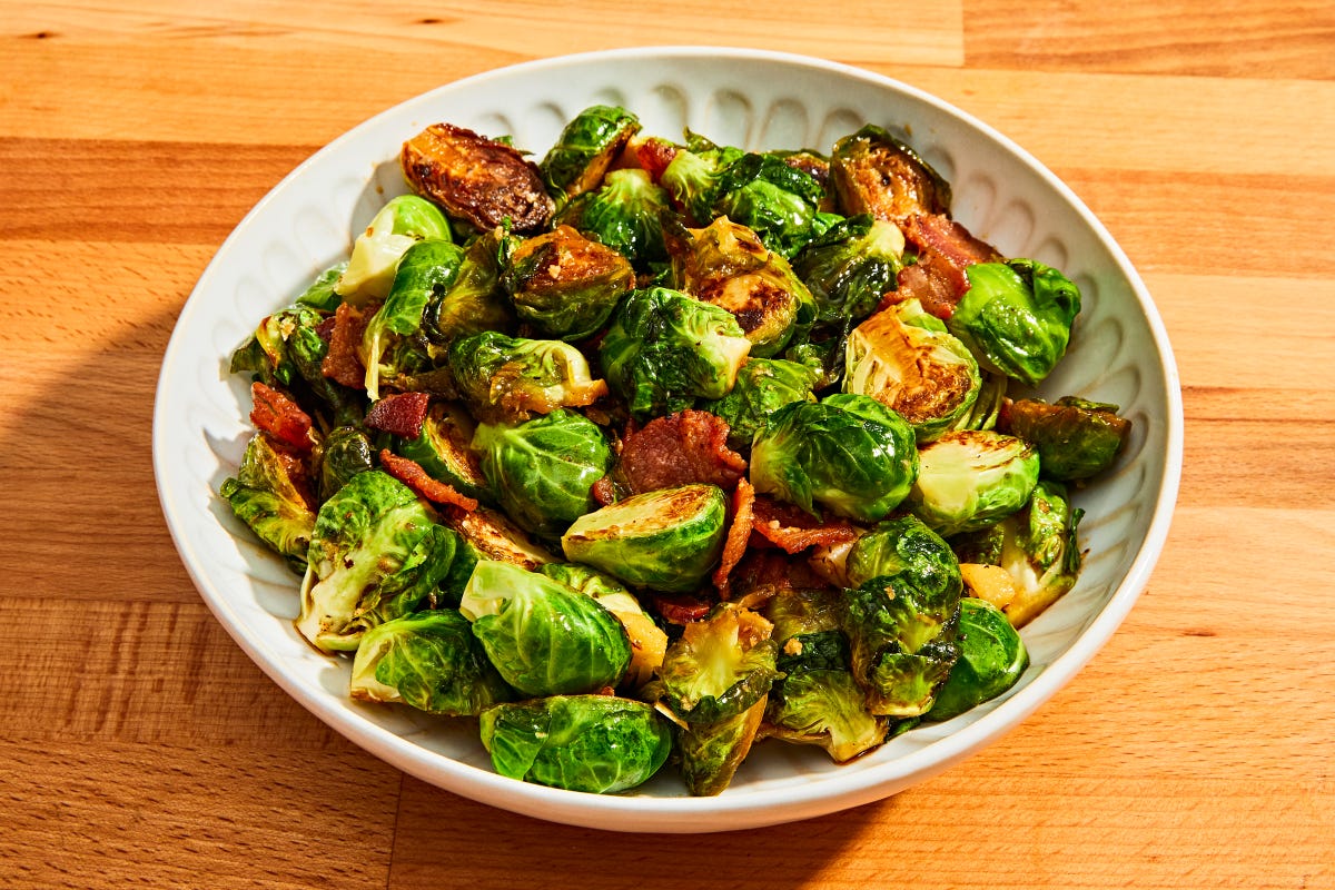 Best Bourbon Bacon Brussels Sprouts - How To Make Bourbon Bacon ...