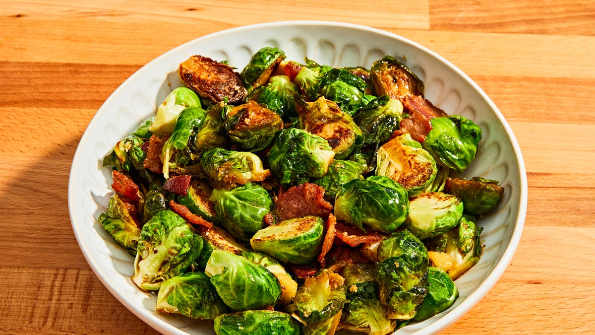 Video player poster image preview for Bourbon Bacon Brussels Sprouts