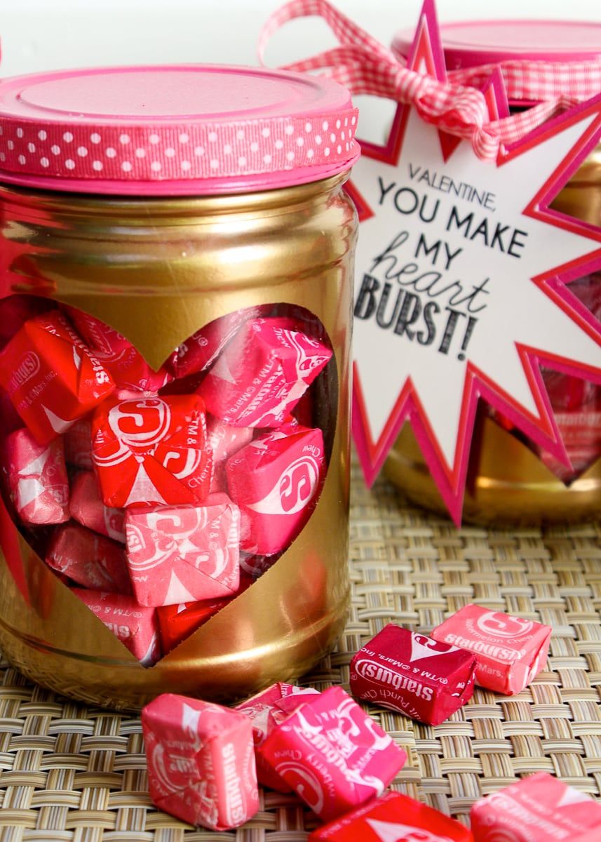 Heart Candy Jar Favors (set of 6)