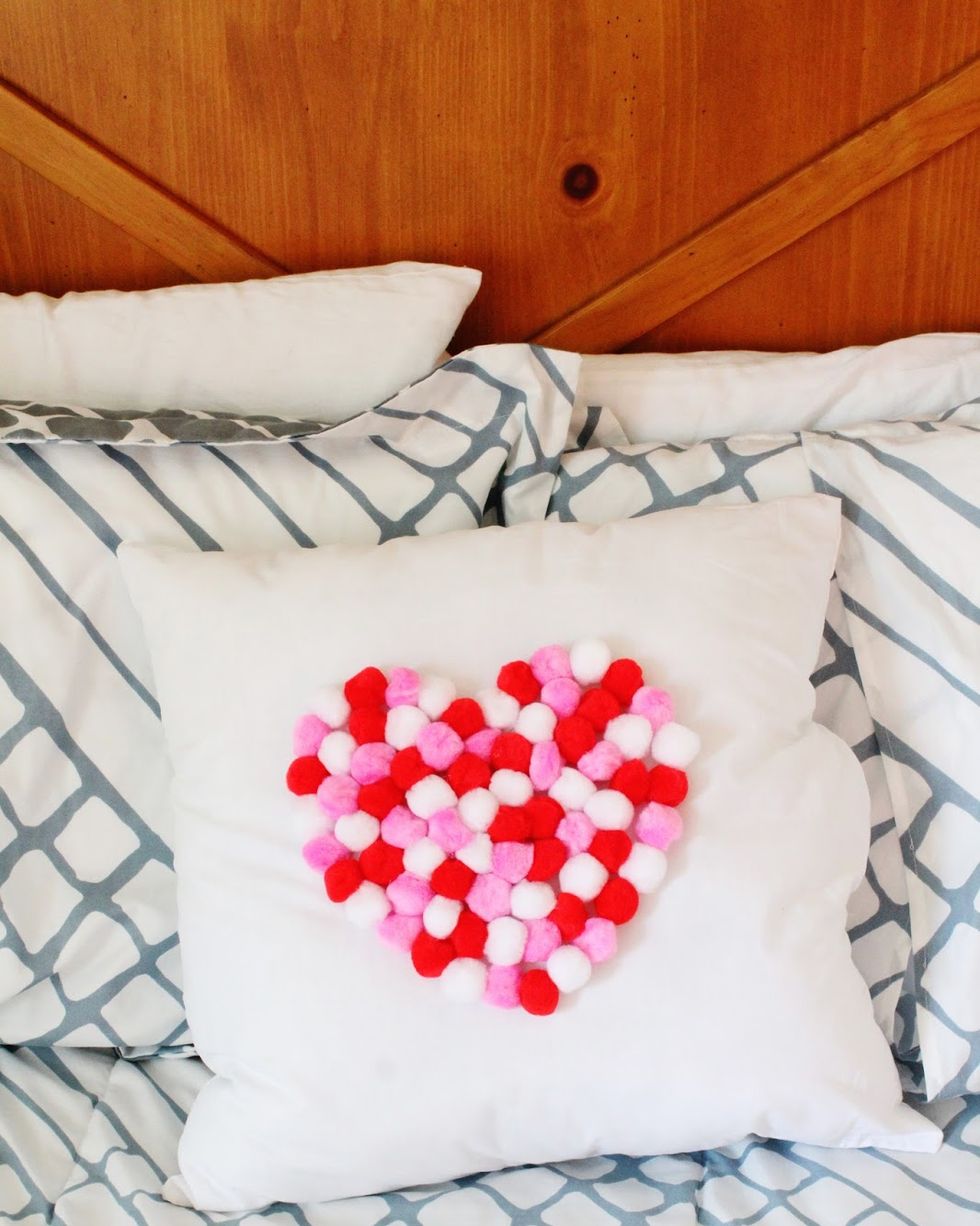 DIY Valentine's Day Decor Heart Pillow