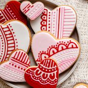 heart shaped cookies for tea