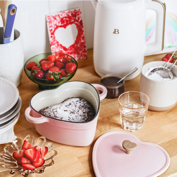 target pink heart dutch oven