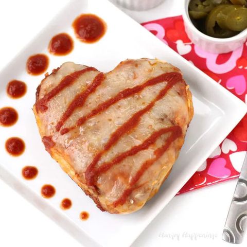 heart shaped foods chicken enchiladas