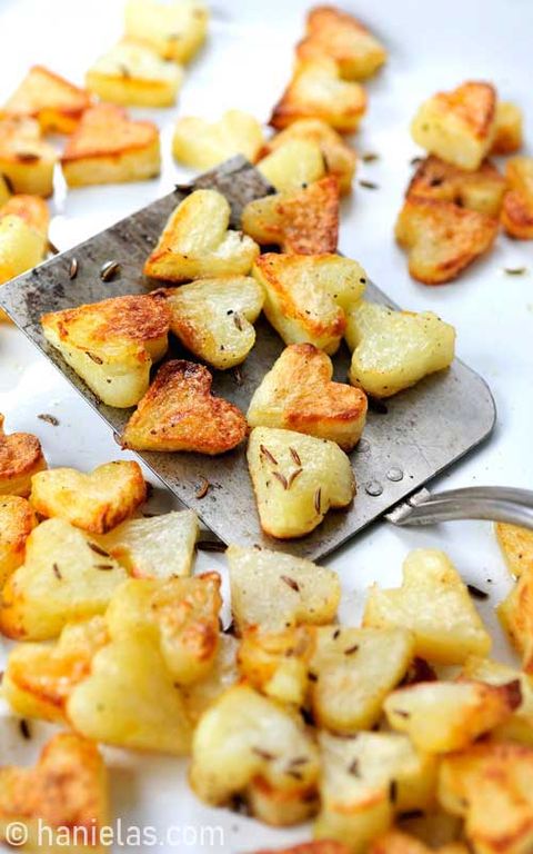 heart shaped foods potatoes