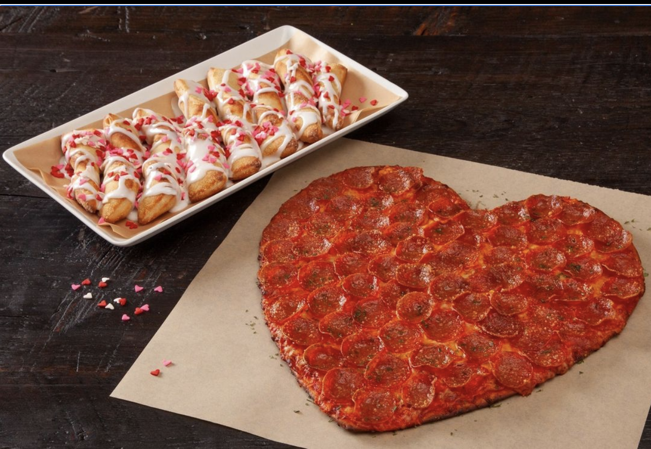 Heart-shaped pizzas hot for Valentine's day - Feb. 10, 2012