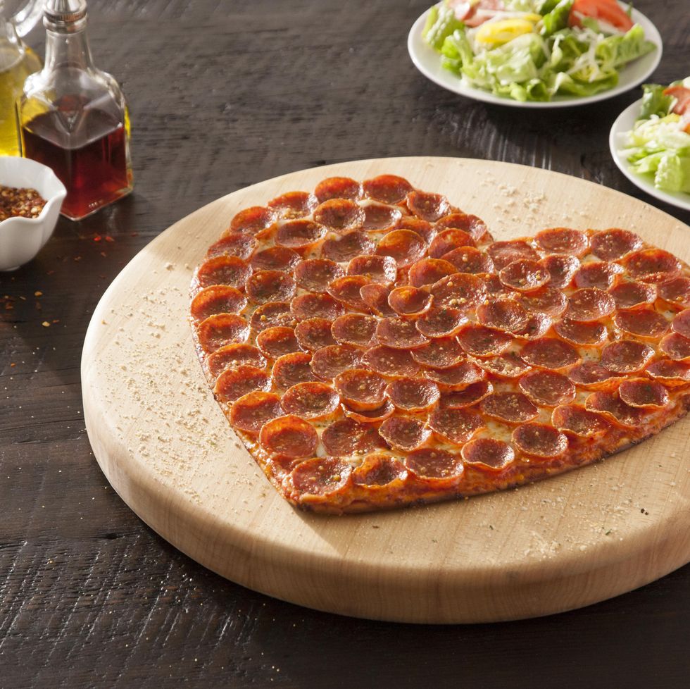 Heart Shaped Pizzas for Valentine's Day