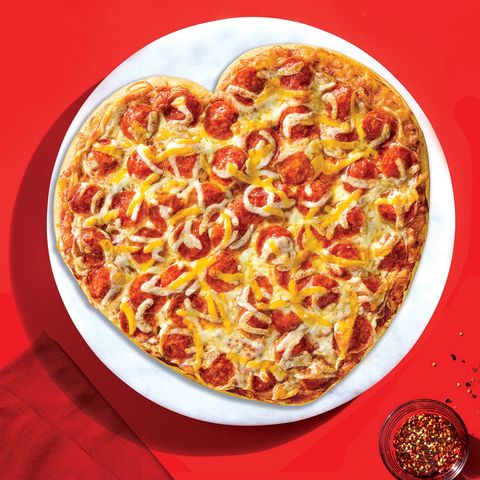heart shaped pizza from papa murphys