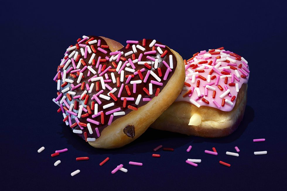 dunkin heart shaped donuts