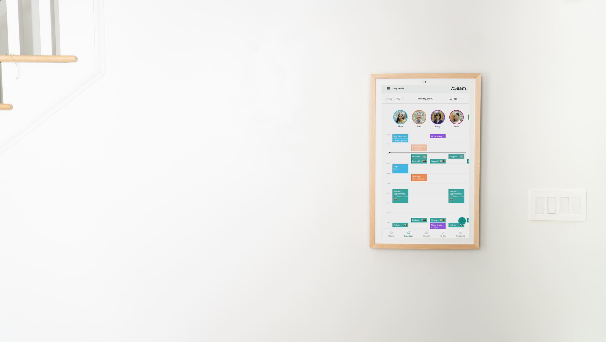 Hearth Display Upgrades Family Task Management with a 27-Inch Screen Replacing the Whiteboard2