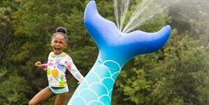 inflatable mermaid tail sprinkler