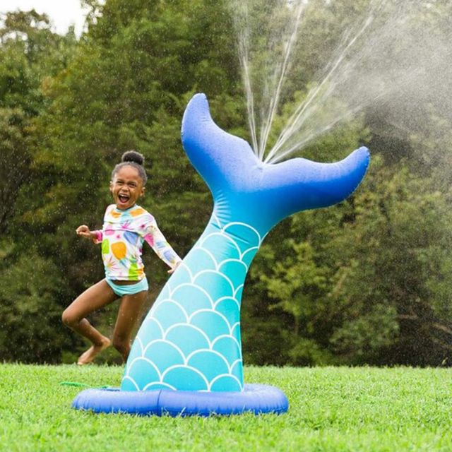 inflatable mermaid tail sprinkler