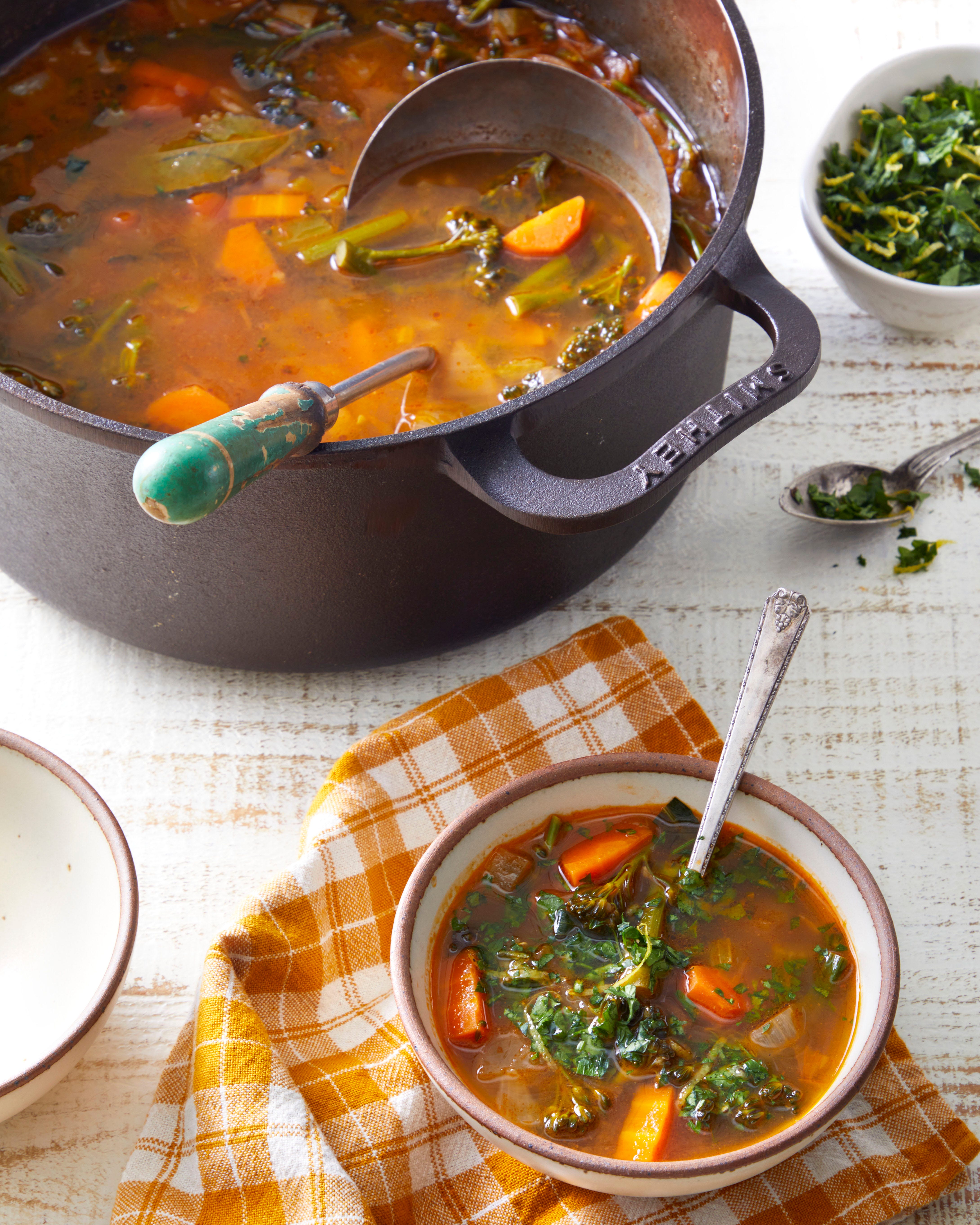 Fill Your Belly and Feed Your Soul! This Hearty Vegetable Soup Boasts a Flavorful Upgrade