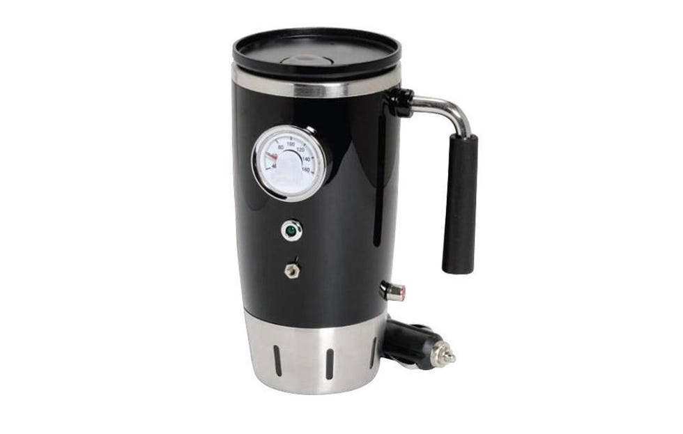 Tech Tools Retro Heated Travel Mug - Black