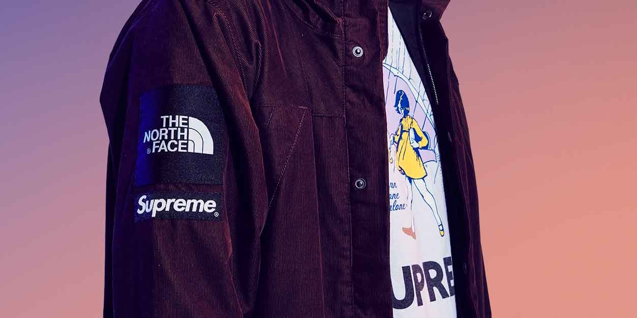 Supreme clearance tnf corduroy