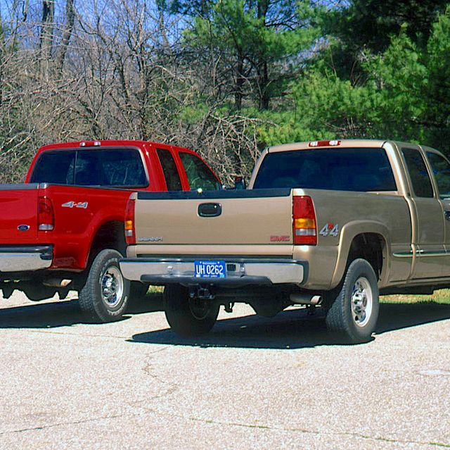 сравнительный тест 1999 года для тяжелых грузовиков 1999 ford f250 superduty 1999 gmc sierra 2500