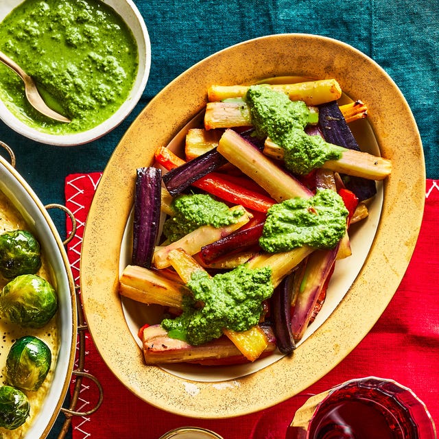 Roasted Roots with Winter Pesto roasted roots with winter pesto