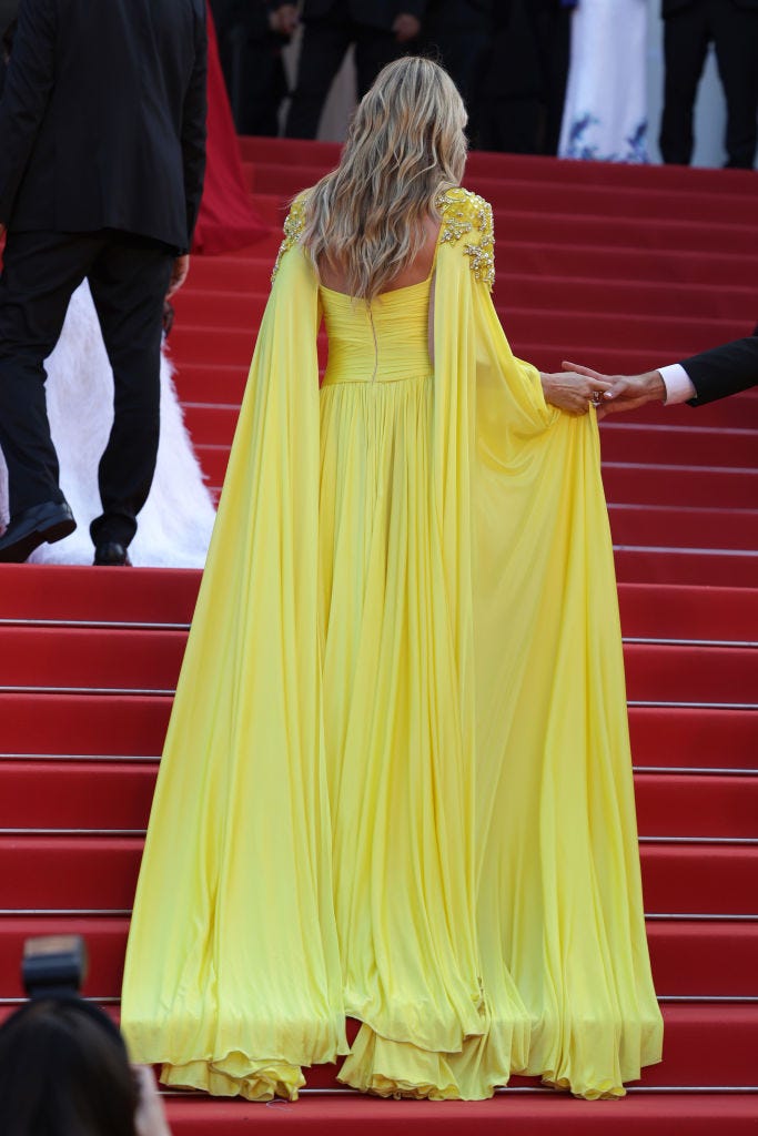 Cannes 2023 Heidi Klum deja sin palabras al mundo con su vestido de