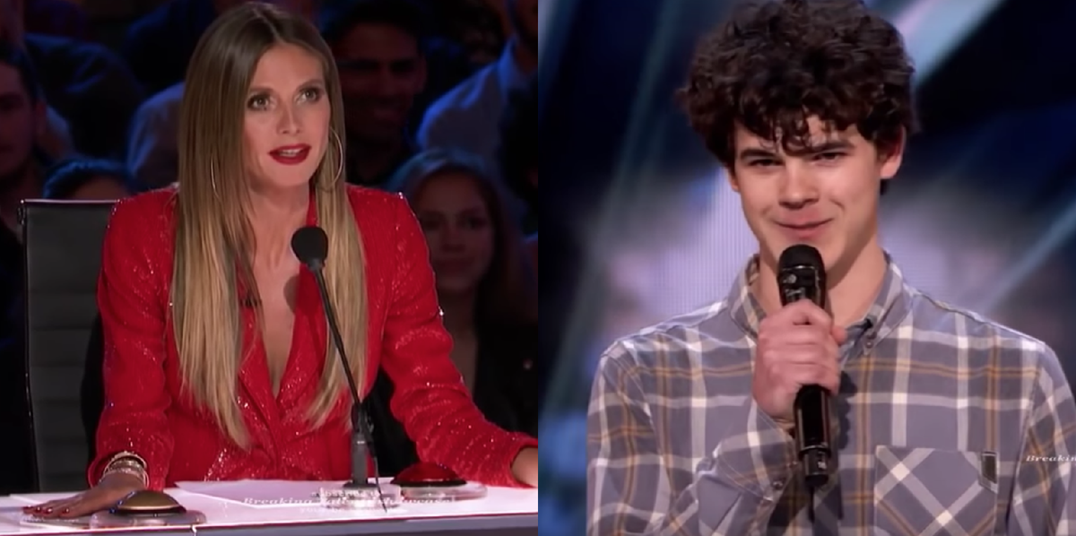 Heidi Klum Asked 'America's Got Talent' Contestant Joseph O'Brien If He's Been "Snogged"