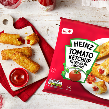 heinz tomato ketchup filled hash browns