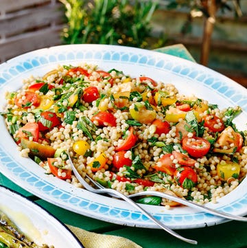 heirloom tomato and giant couscous