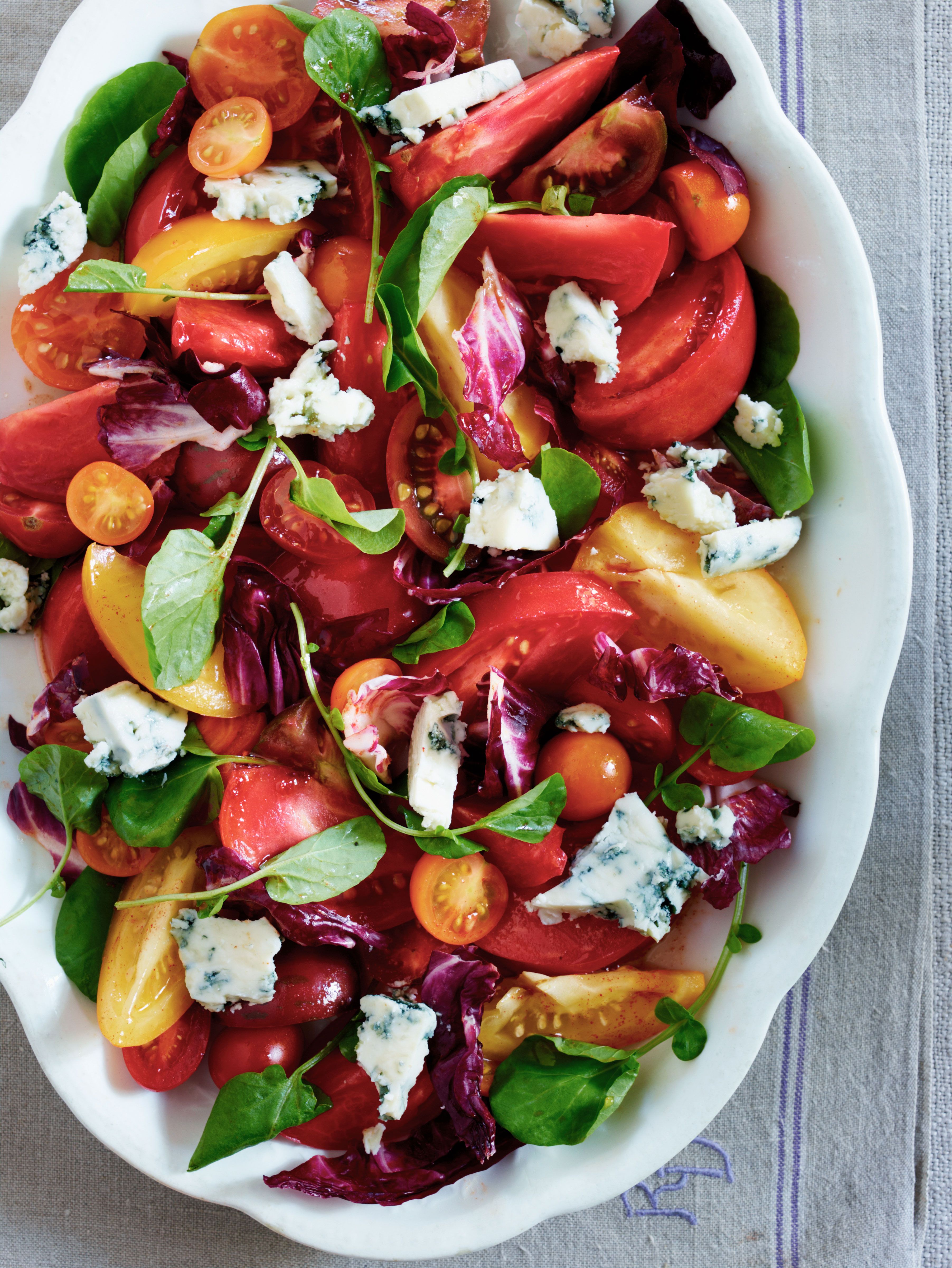 Heirloom Tomato Salad With Blue Cheese Recipe