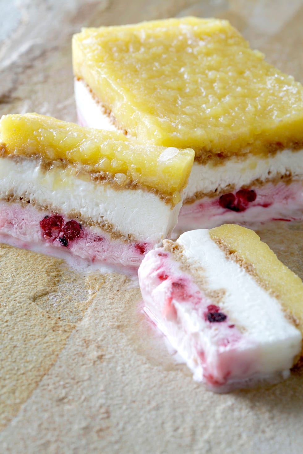 receta helados de yogur y fruta
