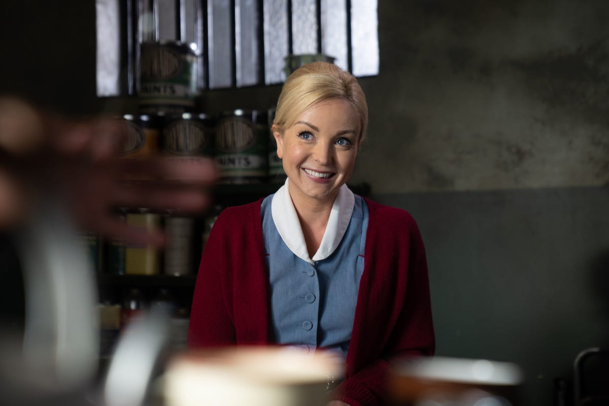 Call the Midwife's Helen George: 'I spend most of this series in a woolly  leotard!', News, Call the Midwife, What's on TV