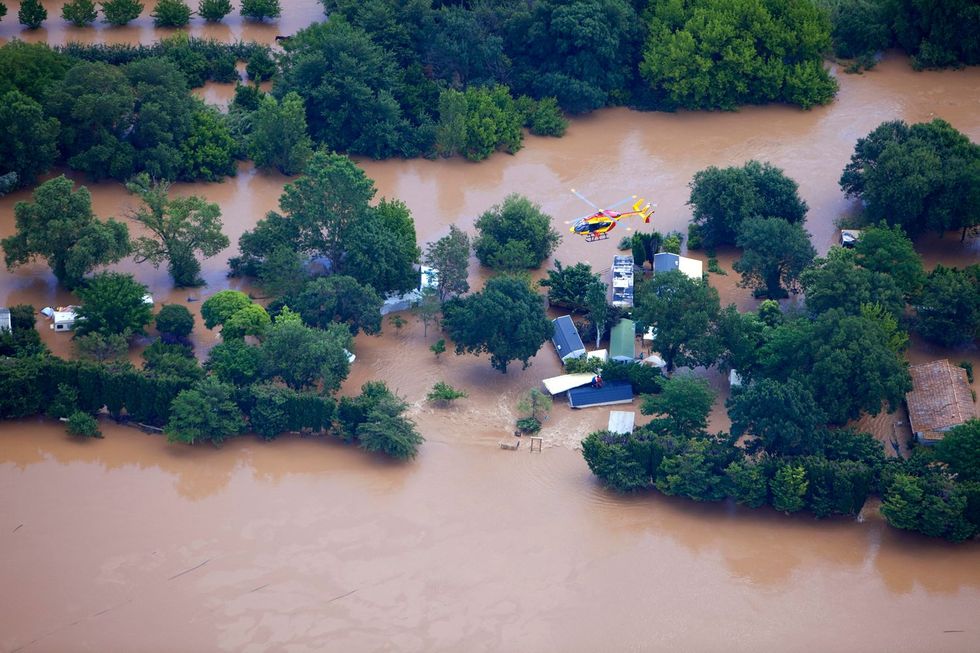Overstromingen in het ZuidFranseRoquebrunesurArgensBeeld GettyImages