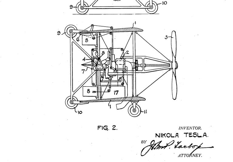 Nikola Tesla's Vertical Takeoff Airplane | Early VTOL Concept