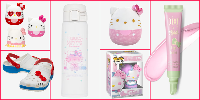 hello kitty 50th anniversary merch