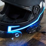 motorcycle helmet with modifications