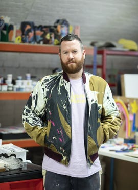 Portrait of John Booth in studio