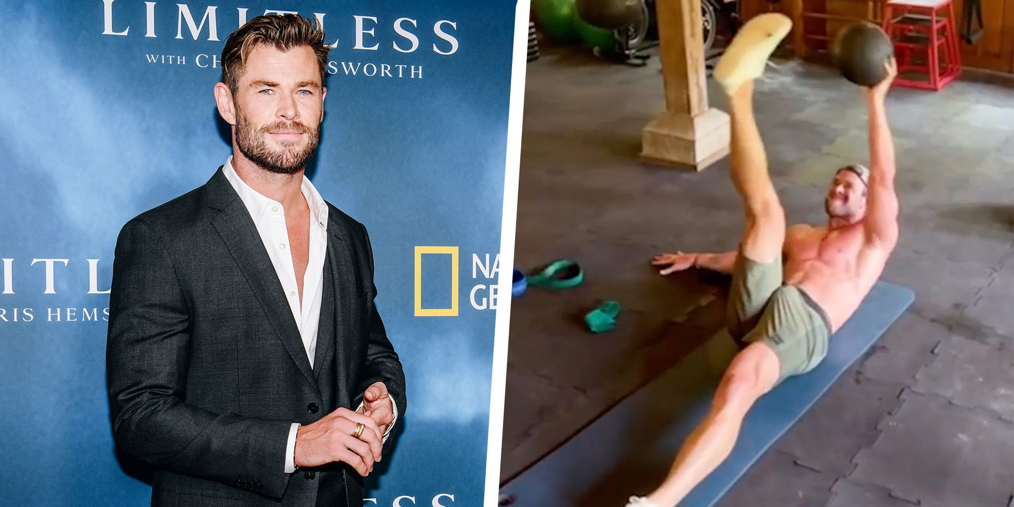 Chris hemsworth 2025 free online workout