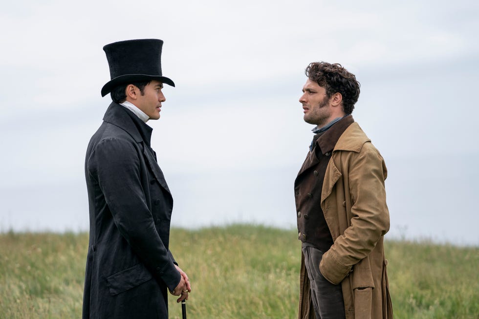 henry golding as mr elliott, cosmo jarvis captain fredrick wentworth, persuasion