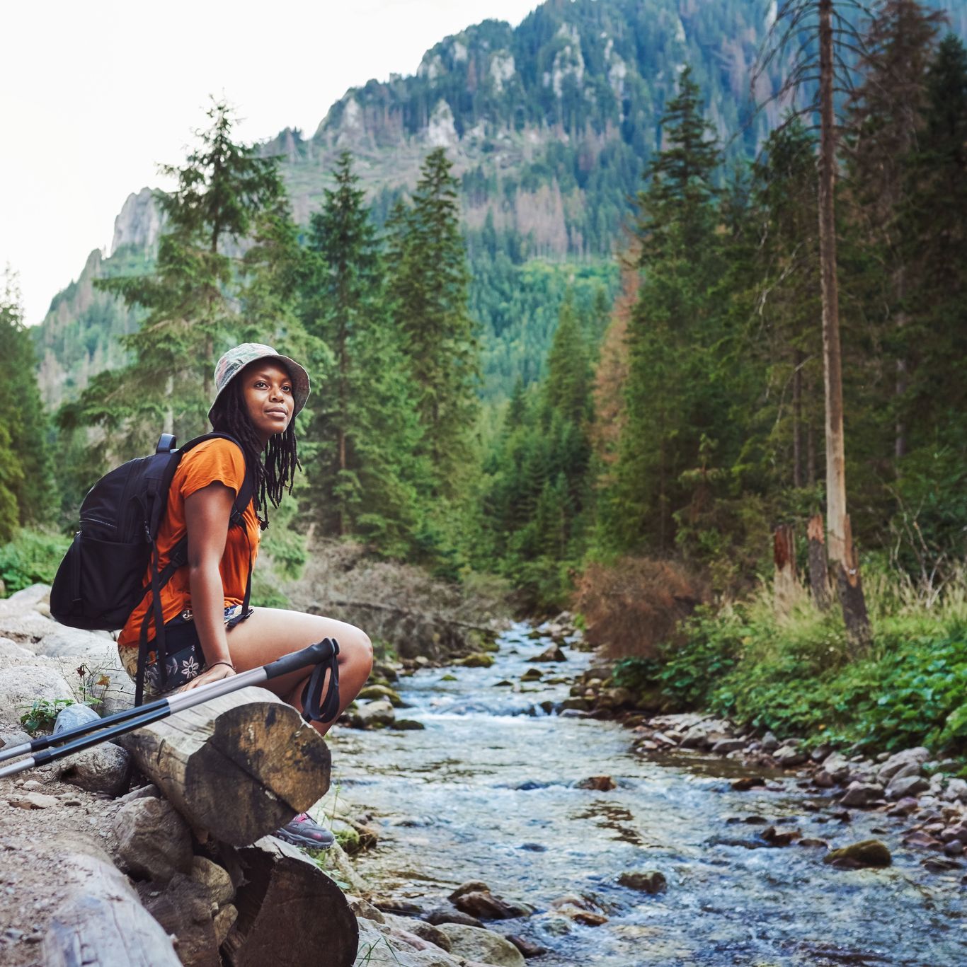 hiking girl