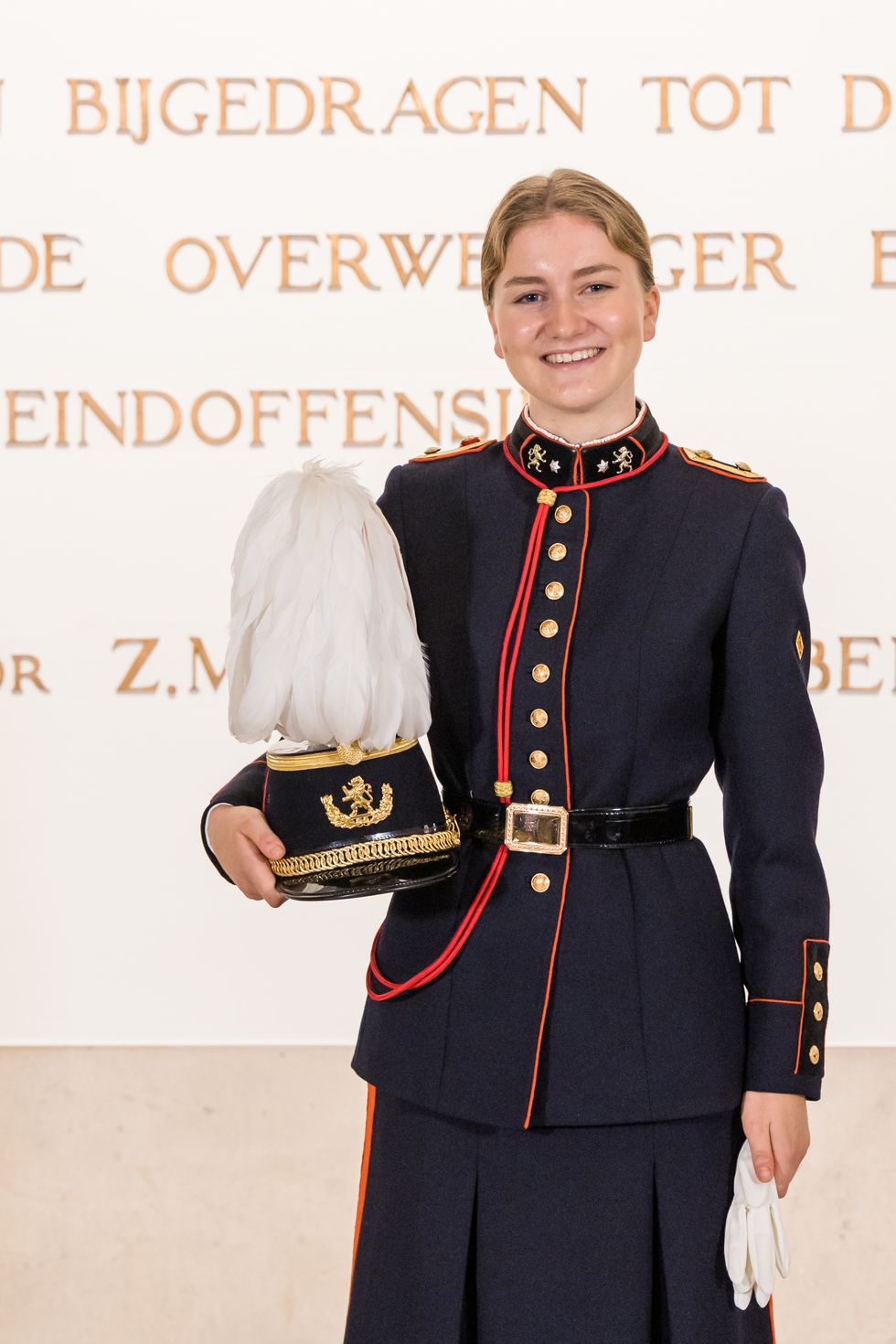 her royal highness princess elisabeth of belgium attends the sworn ceremony at the royal military academy