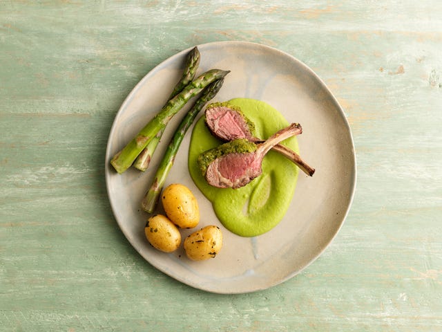 herb crusted lamb