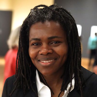 LOS ANGELES, CA - APRIL 2:  Musician Tracy Chapman poses during the 'Herb Ritts: L.A. Style' preview and reception to celebrate the opening of the exhibition held at the J. Paul Getty Museum on April 2, 2012 in Los Angeles, California. (Photo by Ryan Miller/WireImage)