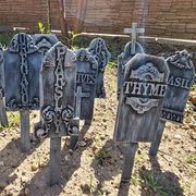 herb tombstone garden markers