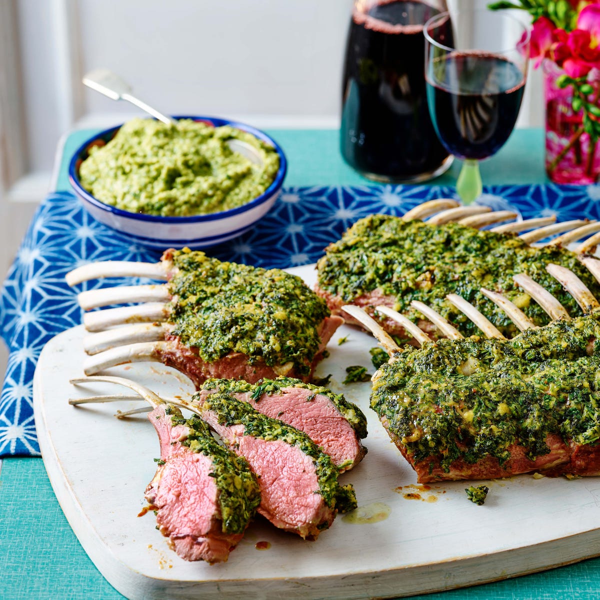 Air Fryer Rack of Lamb Recipe w/ Parmesan Crust