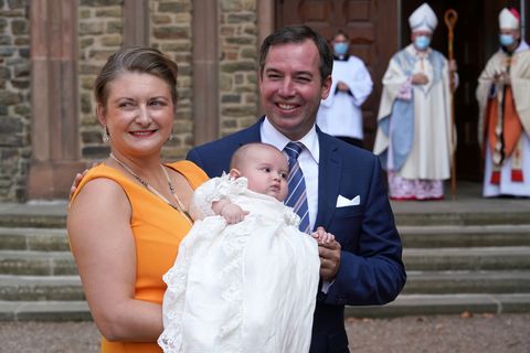 baptism of prince charles of luxembourg at l'abbaye st maurice de clervaux