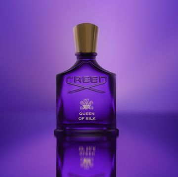 a bottle of purple liquid