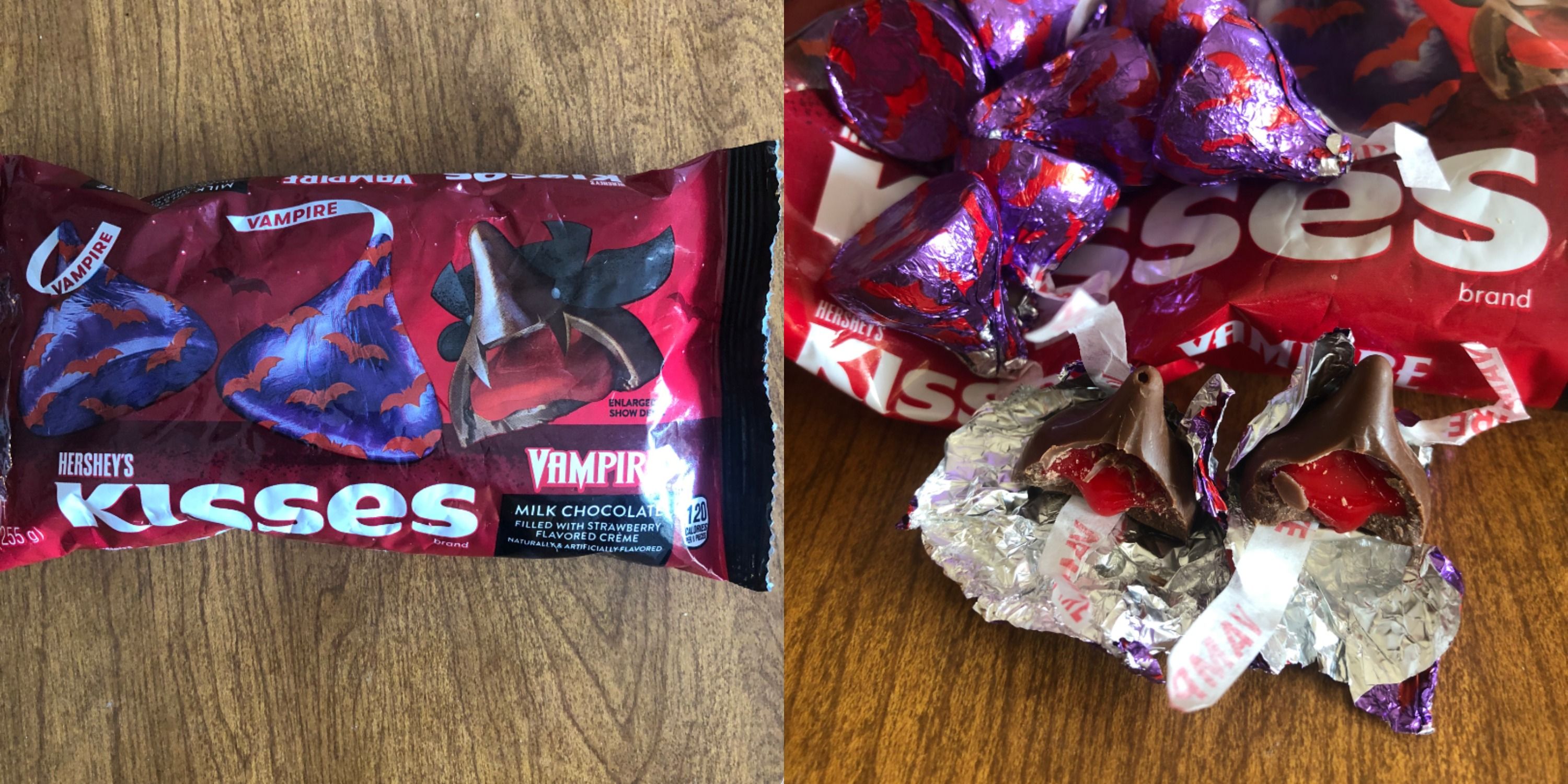 Hershey's Has Vampire Kisses For Halloween Filled With Strawberry Creme